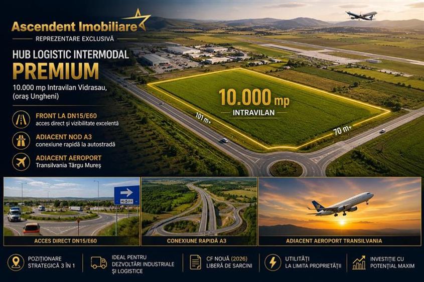 Hub logistic intermodal premium, Ungheni, Mures