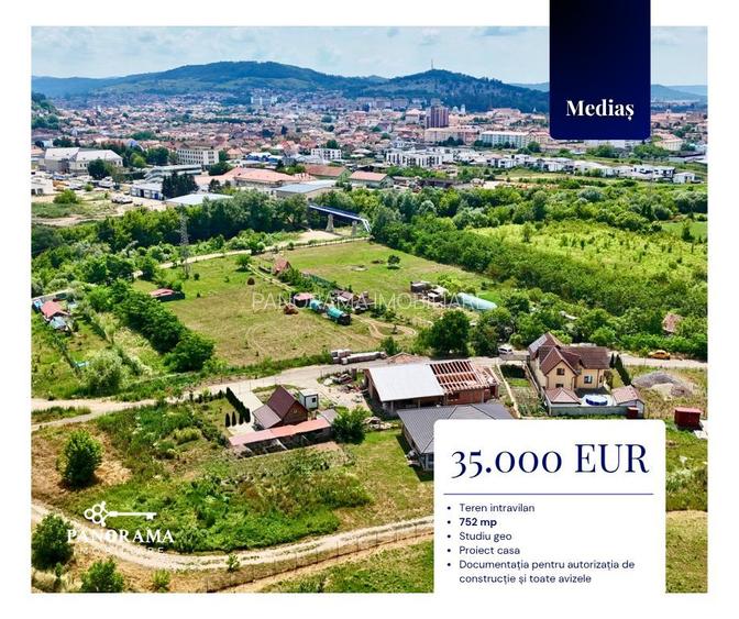 Teren intravilan de vânzare Mediaș Stadionului | 752 mp - 2