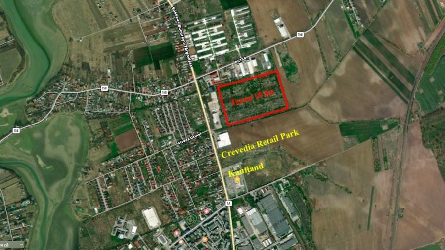 REL4001019 Teren 10 ha langa Kaufland si Crevedia Retail Park