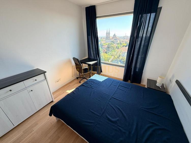 ISHO| 2 camere| parcare subterana| langa malul Bega| balcon| lift| etaj 9