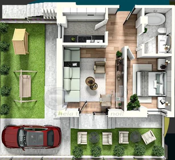 Apartament 2 camere Decomandat, Galata, curte, Comision 0%