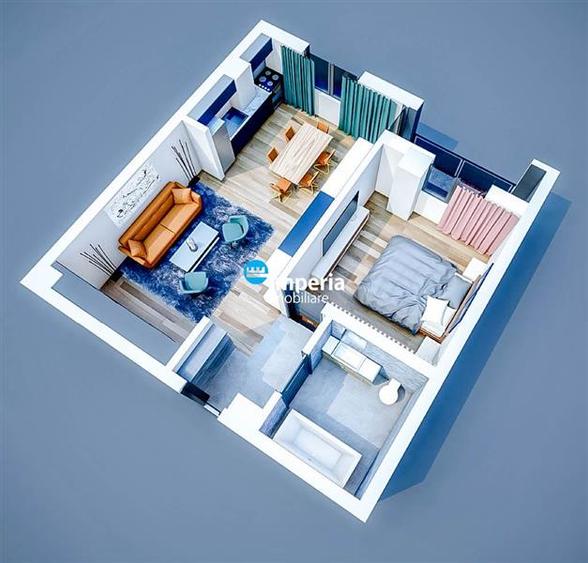 Apartament 2 camere, 53Mp Bucium - Visani