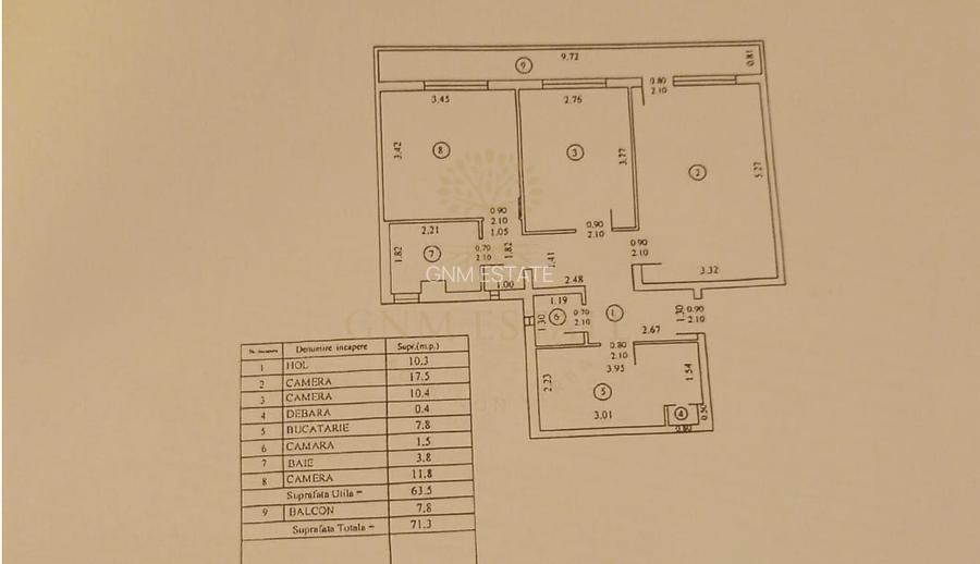 3 Camere Et.9/10 Bloc Reabilitat | Drumul Taberei - Metrou Brancusi - 12