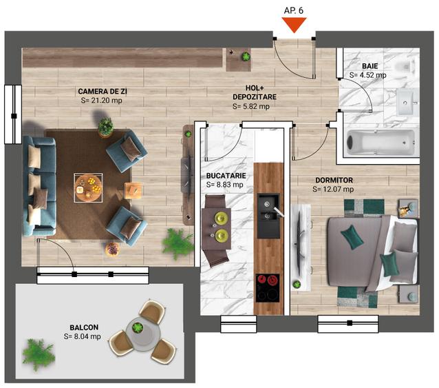 Apartament 2 camere confortabil, bloc finalizat,mutare imediata,Padurea Baneasa,