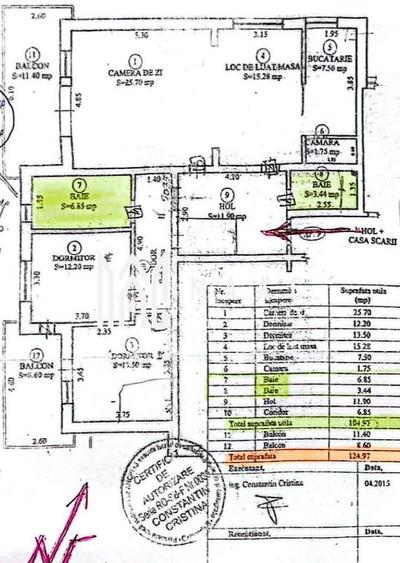 Apartament 3 camere | Decomandat | 2 balcoane | Arhitectilor