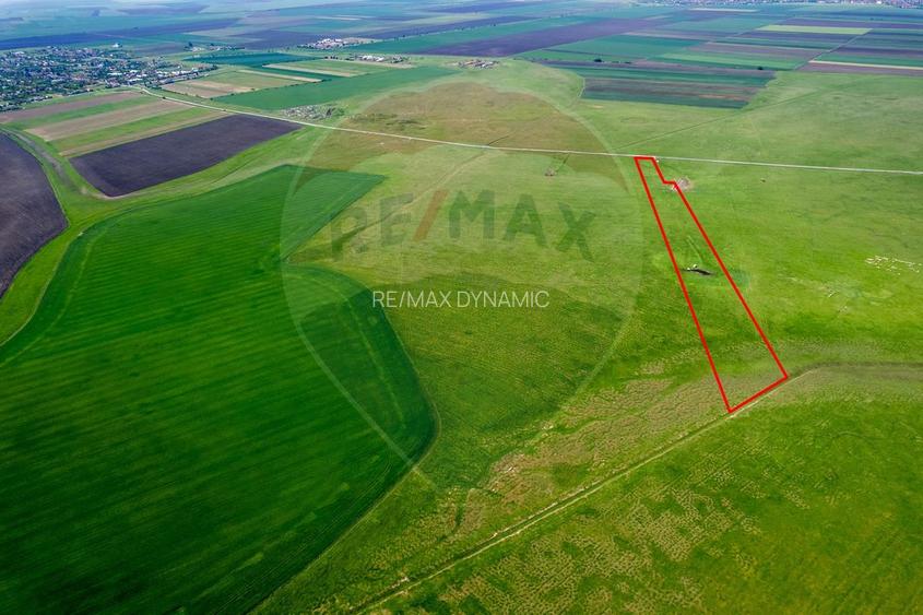 5 hectare teren agricol- pășune, cu front la șosea, zona Sântana - 8