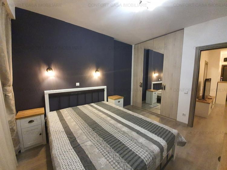Pipera - Rond OMV, apartament 3 camere, mobilat modern, centrala proprie