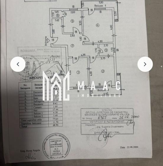 Apartament 3 camere de vânzare | Râmnicu Vâlcea, Nord | 78 mp