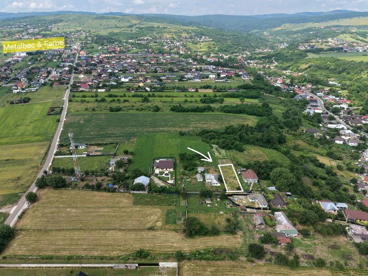 Teren intravilan de vanzare 584 mp, deschidere 14,5 ml Magura - Bacau