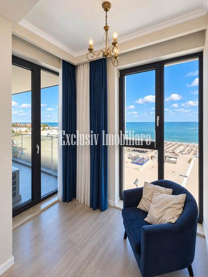 Vedere Frontala si Totala la Mare - Apartament Fix pe Malul Marii cu 2 Terase
