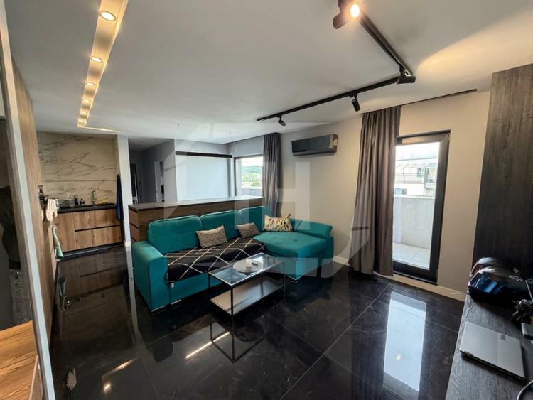 Apartament 2 camere, terasa, mobilat si utilat modern