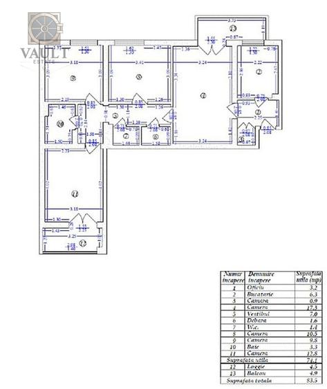 Apartament 4 camere -5 minute de mers  pana la metrou Costin Giorgian - 1
