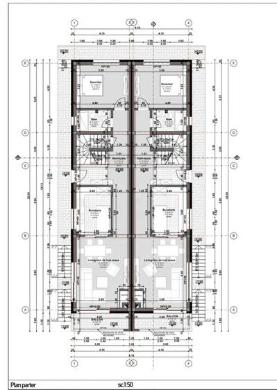 Duplex Voronet Nou Semifinisat 202 mp, Garaj, Terasa circulabila