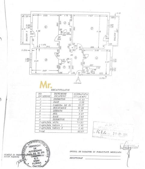 Apartament 3 Camere în Găvana - Decomandat și Luminos - 83 totali