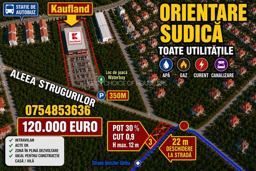 Galata – Kaufland Șoseaua Iași–Voinești.542 mp .Toate utilitățile .110.000 euro - 5