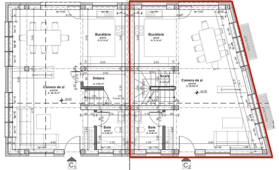 0% Comision! Casa noua- cuplata, S+P+M+(Pod), Dambul Rotund