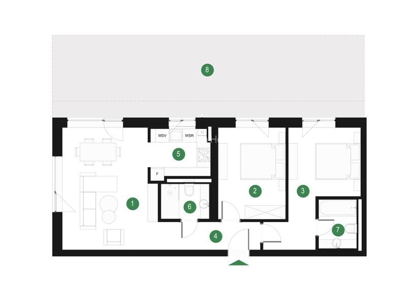 Apartament de 3 camere cu mutare imediată  - Pădurea Băneasa - Grădina proprie - 1
