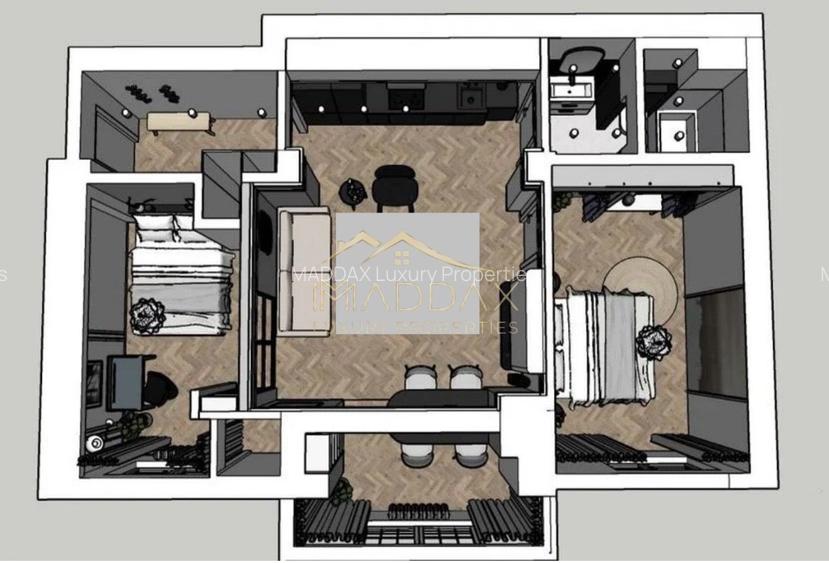 Apartament 3 camere***mobilat LUX//Piata Romana - 24