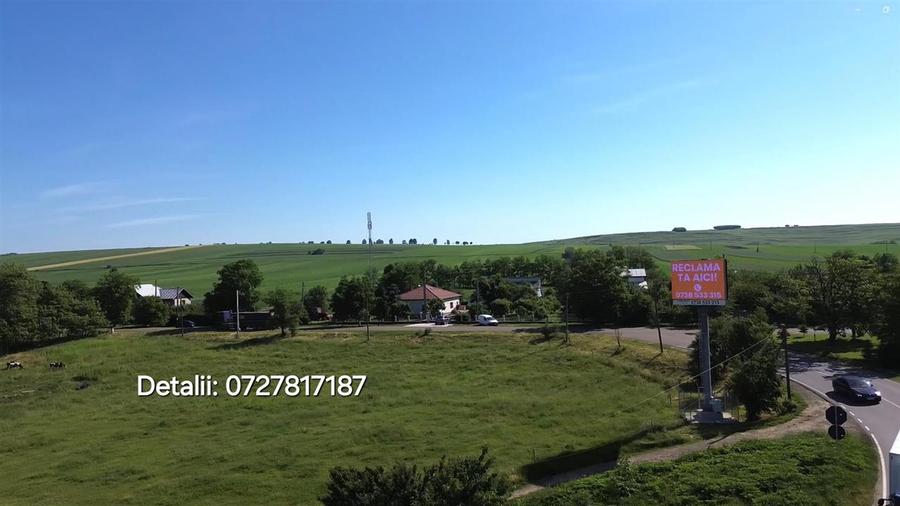 Teren Intravilan 5500 mp de Inchiriat Intersectia Hutani Suceava Botosani DN 29
