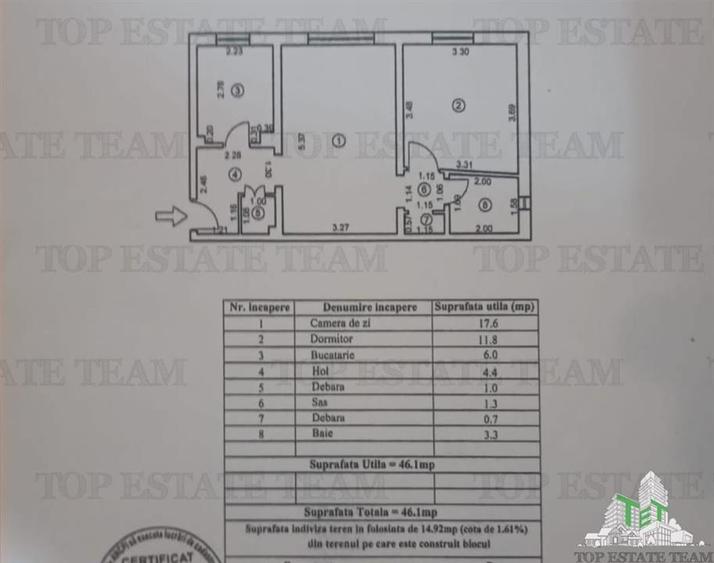 Apartament 2 cam. -Independentei - Cec Bank - vanzare - Braila