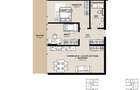 Apartament cu 3 camere, 63,8mp, intermediar, Semicentral - 1