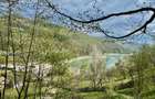 Teren vedere panoramică lac Paltinu si dealuri împădurite in Valea Doftanei - 1