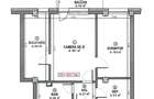 Apartament 2 camere, 54mp, balcon, semifinisat, zona Terra, Floresti - 7