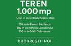 Teren unic 1000mp, Bucurestii Noi I 28m deschidere,aproape de parc si metrou - 2