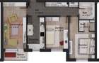 Apartament 3 camere decomandat Tip 2V - 1