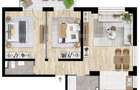 Apartament 3 camere, 70 mp, 2 bai, constructie noua, zona Iulius  - 1