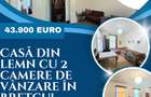 Casă din lemn cu 2 camere de vânzare în Brețcu! - 1