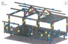 Vand  3 case  structura lemn- pin nordic ,50 -55 mp/buc  posib. alipire 155 mp - 5