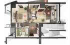 Apartament cu 2 camere, 51 mp, semifinisat, imobil nou - Manastur - 1