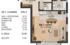 Apartament 3 camere, 71.87 mp, zona Dorobantilor