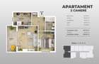 M2 Aparatori bloc nou Dr. Jilavei - Doua camere complet decomandat - 1