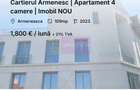 Armeneasca | 4 camere | 109 mp, mobilat utilat, boutique 2023, terasa - 2