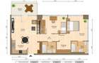 Apartament cu 3 camere in complex | terasa cu vedere - 1