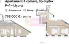 Apartament 4 camere, tip duplex, P+1 – Licurg - 1