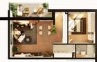 Apartament spatios cu 2 camere semidecomandat Intre Lacuri - 1