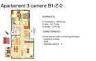 Apartament 3 camere complet utilat | 2 băi | balcon | loc de parcare - 1