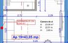 Apartament generos cu 1 cameră, 43 mp, etaj intermediar, zona Terra - 2