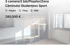 3 camere/2 băi/Plopilor/Zona Căminului Studențesc Sport - 1