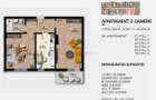 Popesti-Leordeni-Apartament decomandat cu 2 camere + balcon,Comision 0 - 1