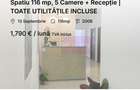 Spatiu 116 mp, 5 Camere + Recepție | TOATE UTILITĂȚILE INCLUSE - 1