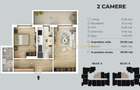 Apartament 2 camere | decomandat | 59 mp - Metrou - 6