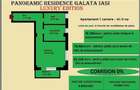 Apartament 1 camera de vanzare in Iasi, Galata, 45,12 mp, baie cu geam - 2