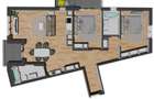 Apartament de 3 camere semifinisat, 87,89 mp, zona Razoare VIEW SUPERB - 14