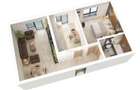 Apartament 56.15 mp utili 2 camere etaj 1 bucatarie inchisa Dna Stanca - 5
