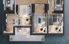 Apartament 3 camere, 81 mp, balcon 15 mp, proiect nou nZEB, zona Rivus - 3