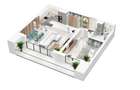 REA1020545 Studio dublu - proiect imobiliar nou - comision 0 - 2